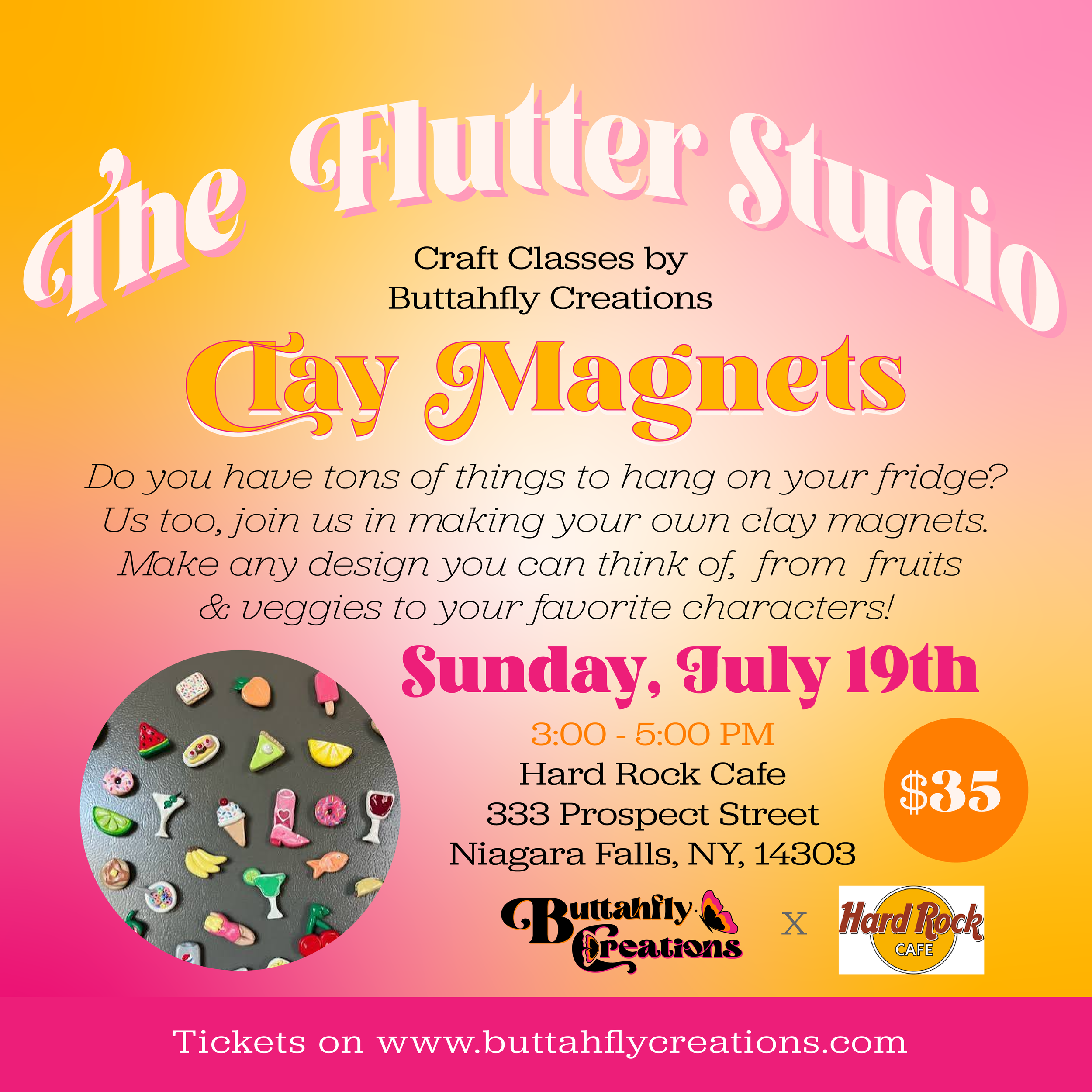 The Flutter Studio: Clay magnets 