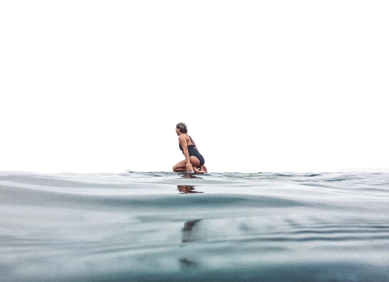 sustainable swimwear top aria sun grid