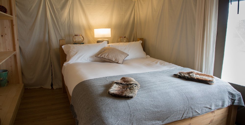 Glamping in Scotland Catchpenny Safari Lodges Fife Bedroom.jpg
