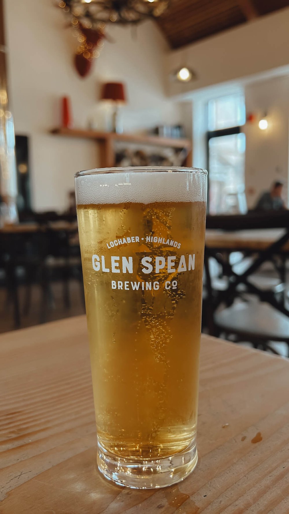 Local Glen Spean beer in Highland Cinema