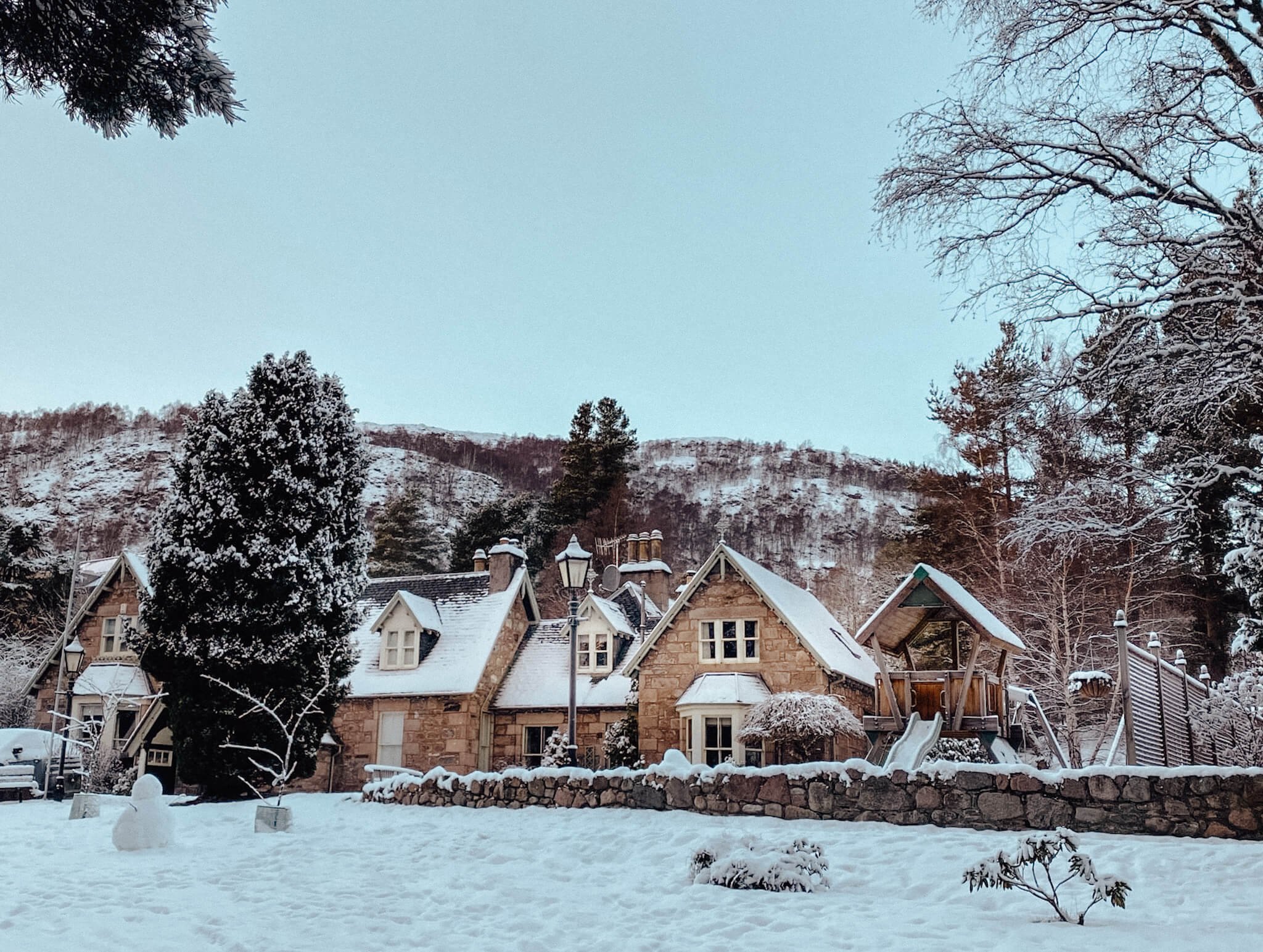 Winter in Scotland, Cairngorms lodge