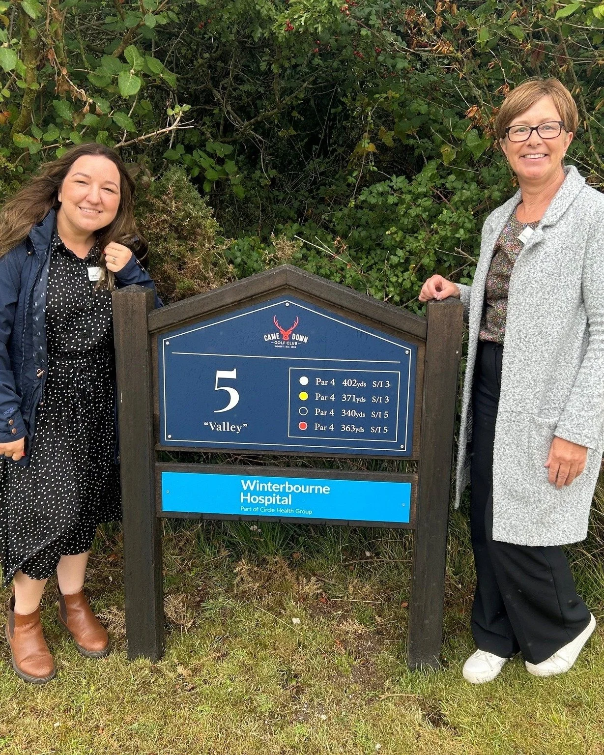 ⛳ New Hole Sponsorship at Came Down Golf Club ⛳ We&rsquo;re delighted to announce that Lorraine and Ivana from The Winterbourne Hospital have extended their support for the club by sponsoring our beautiful 5th hole &ndash; one of the most picturesque