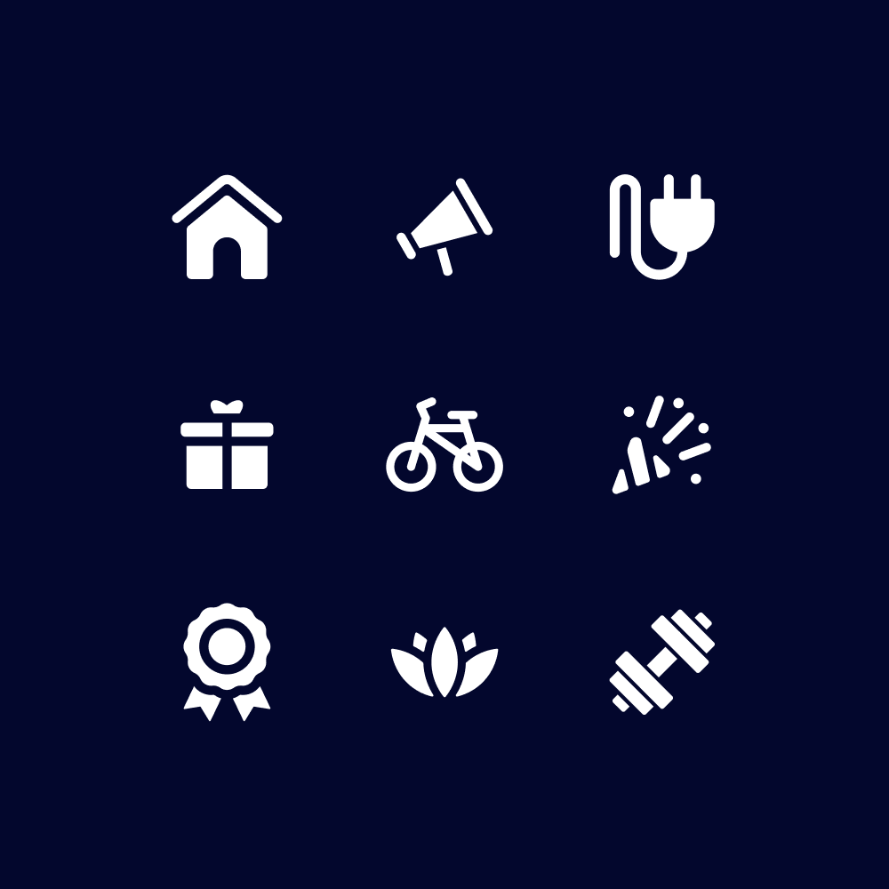 Perkbox platform icons