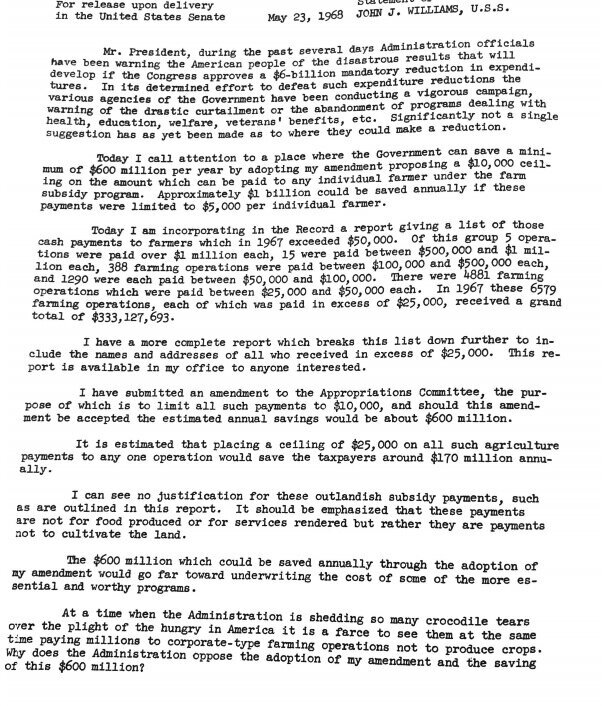 1968 letter to President Johnson based on MS program report (2/2)