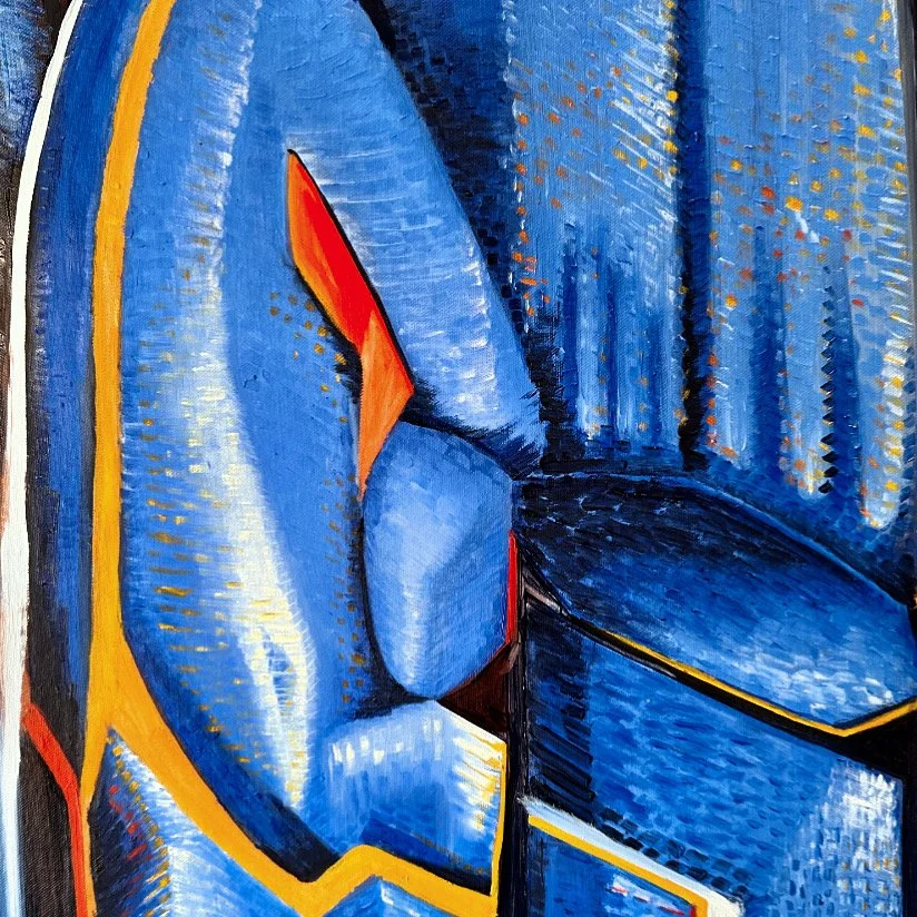 Detail of Hudson Yards Mourning - Oil on Canvas