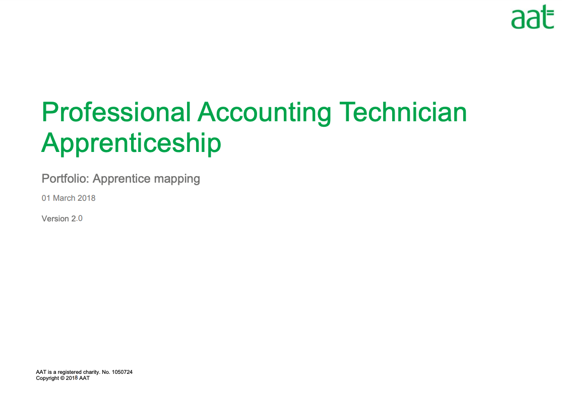 Level 4 Portfolio Evidence Template