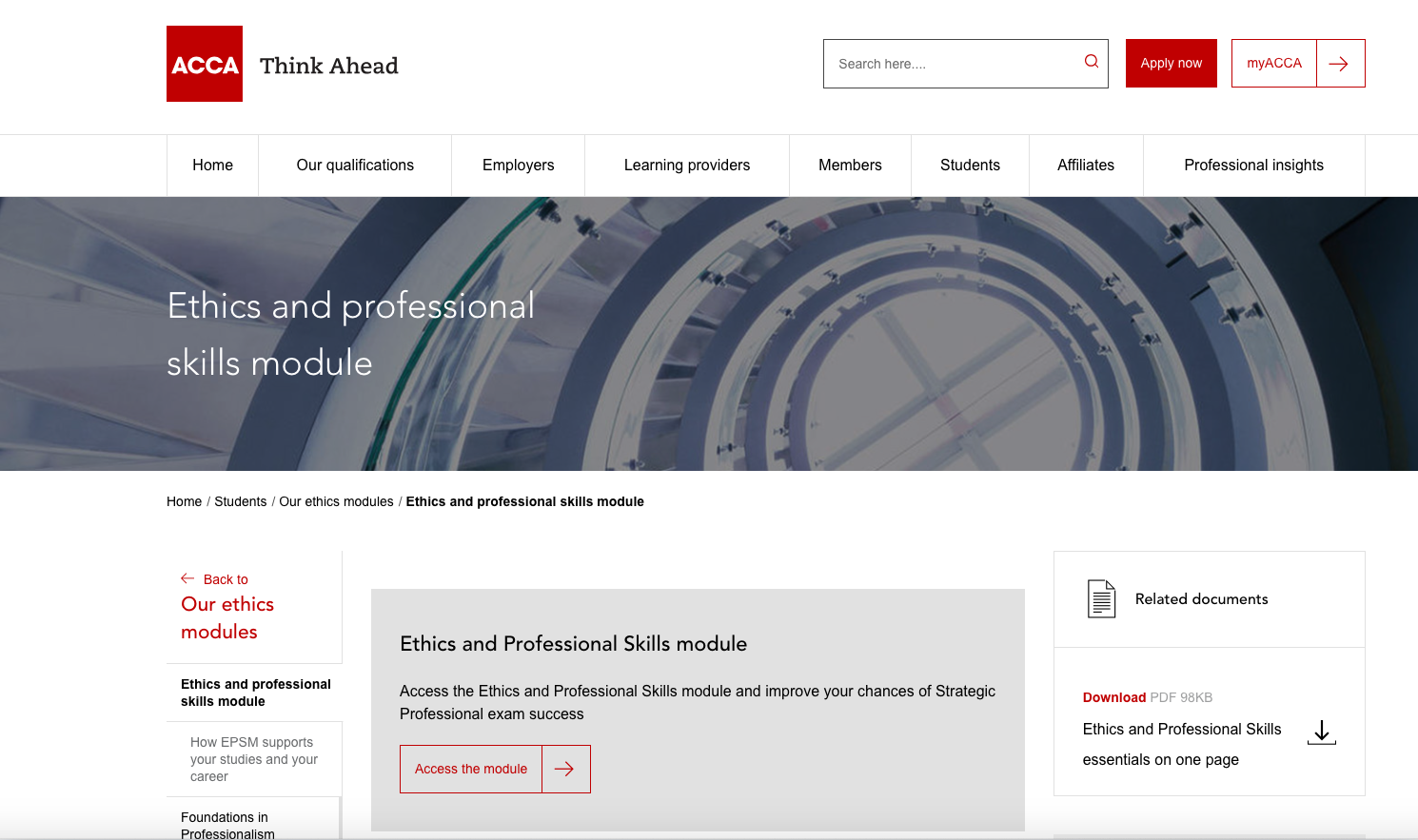 Ethics & Professional Skills Module