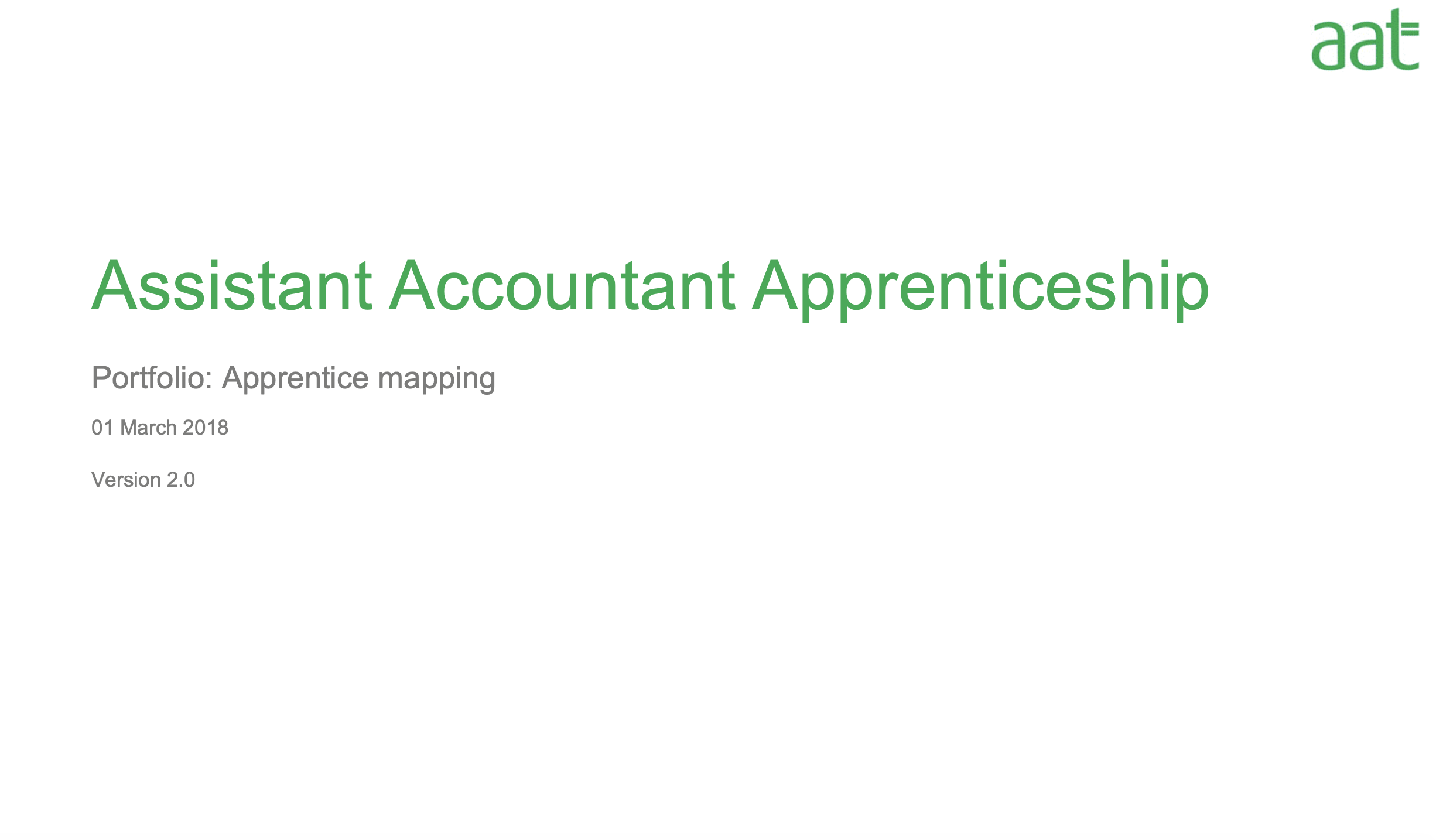 Level 3 Portfolio Evidence Template