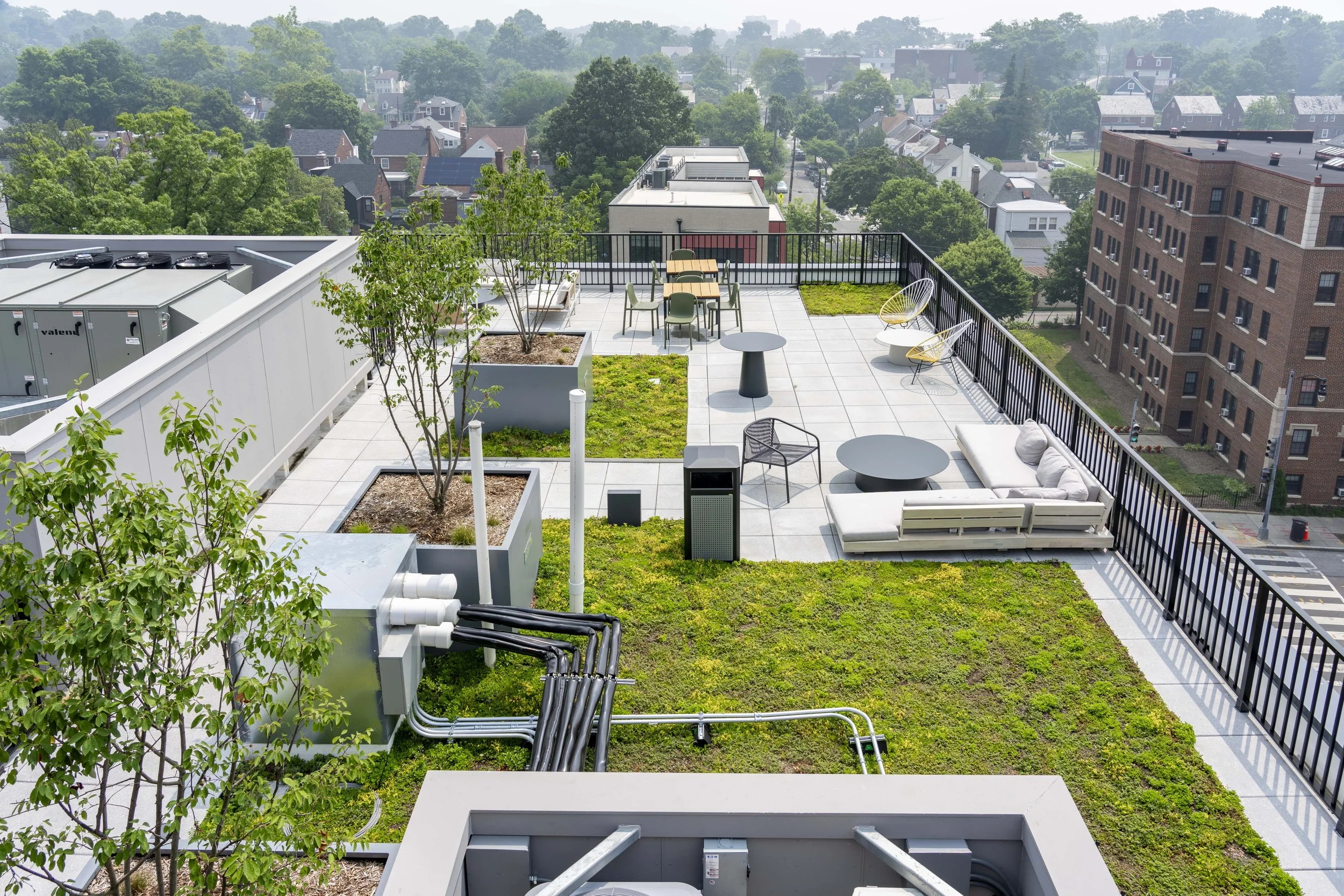 Green Roof Installation For High Rise Reference: Extensive Green Roof Installation At Parks At Walter Reed In
