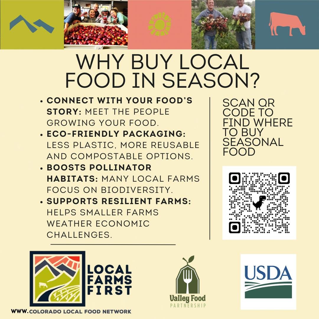 Why buy local food in season? Here are some great reasons! Please take a look at this website to learn more about seasonal food and where to find it: https://www.seasonalfoodguide.org/