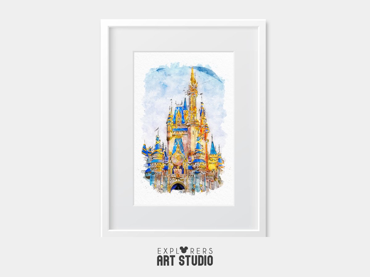 010 - Cinderella Castle 50th - Frame etsy.jpg