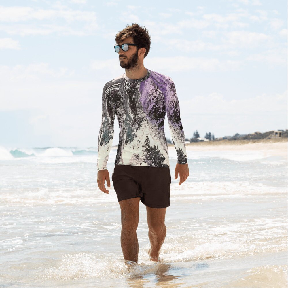 Sleek sellouts! 🤓. Order Men's Avalanche Long Sleeve at $44.50 #fitnessapparel #clubclothes #abstract #photography #fluidart #pourpaintings #unique #acrylicpourpaintings #clothing #digitalart