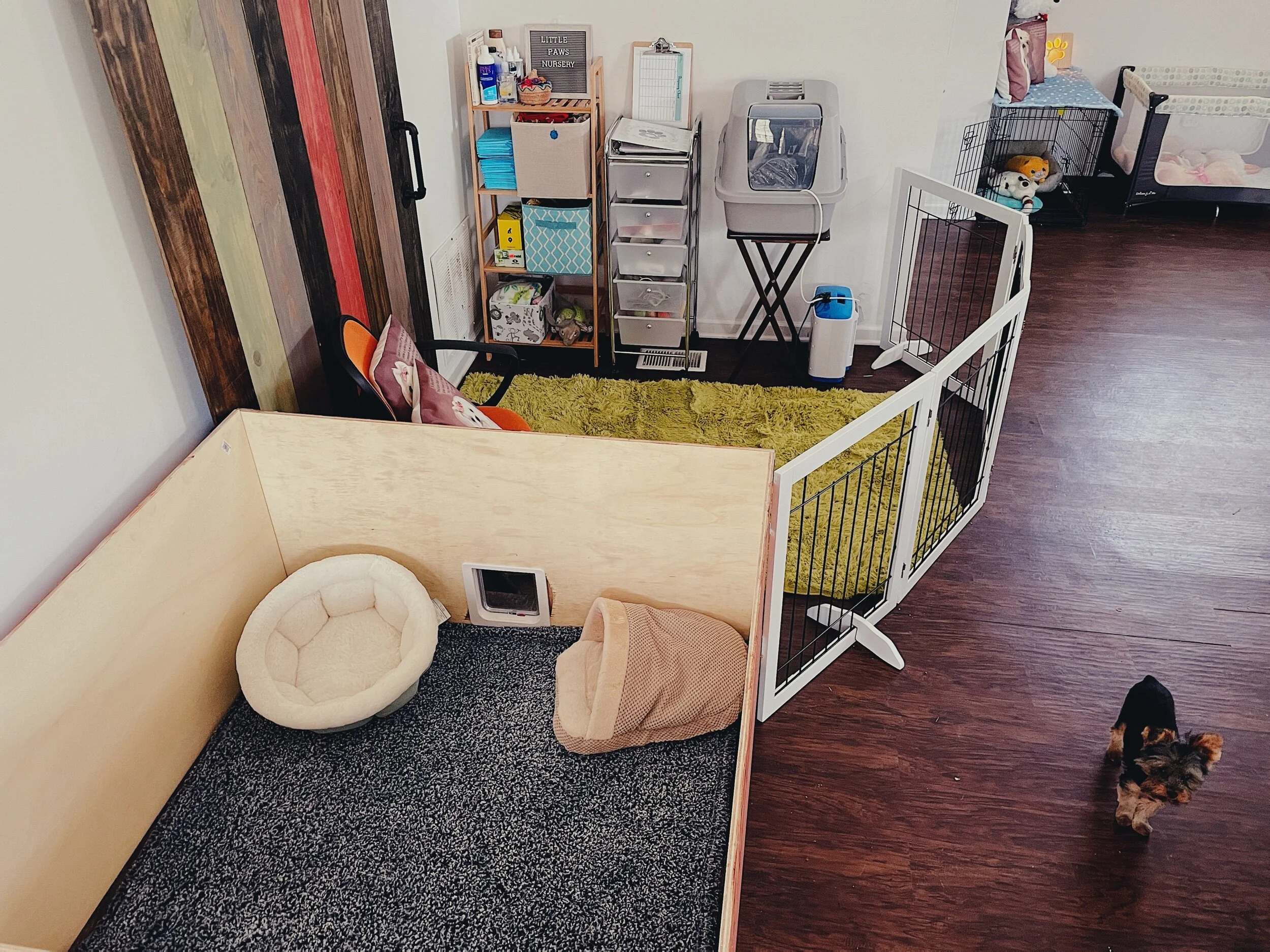 Whelping box overview