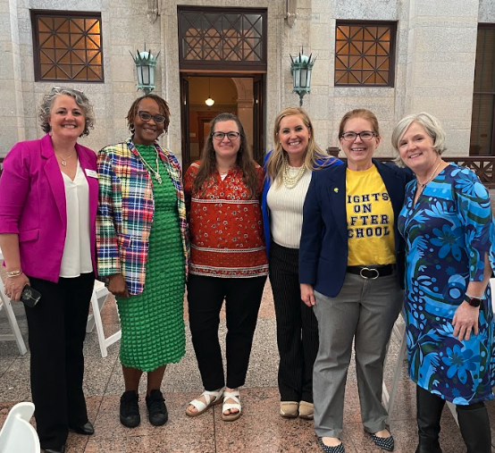 OAN staff and consultants at 2023 Lights on Afterschool advocacy day at OH statehouse