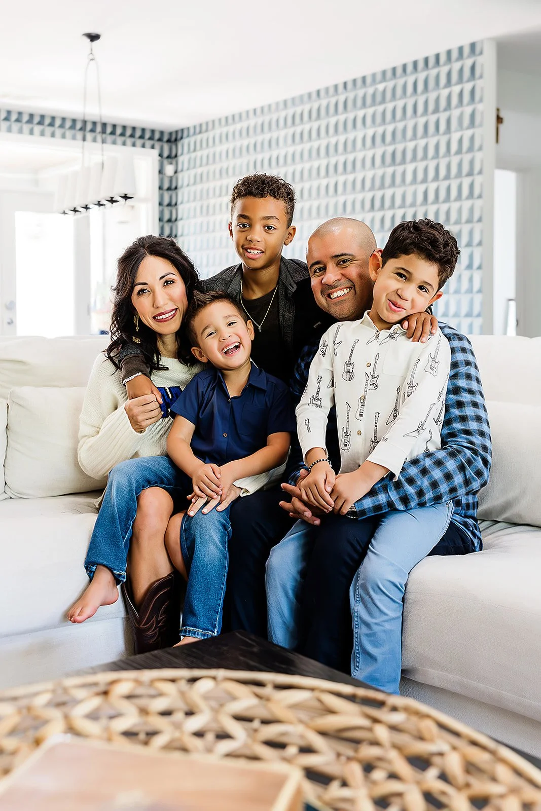Indoor family session in Austin, Texas