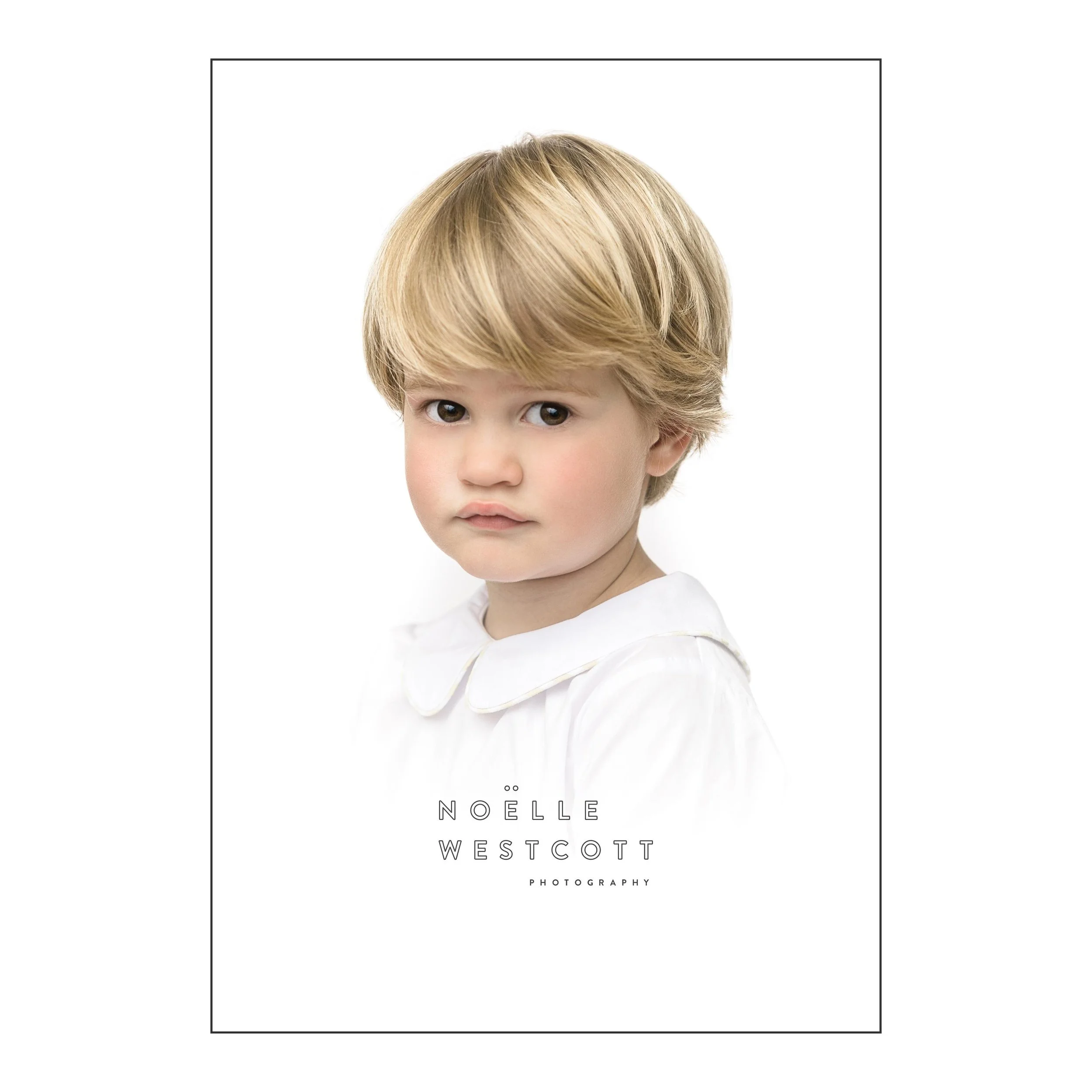 A touch of nostalgia: Heirloom vignette portrait of a child.