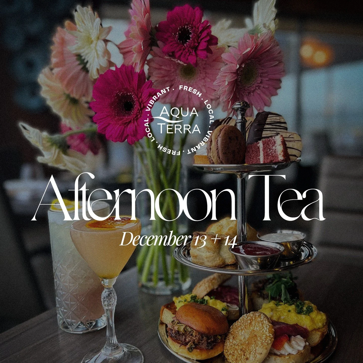 Tea, treats, and a touch of holiday sparkle✨🫖 Join us December 13 + 14 for Afternoon Tea. Three tiers of sweet and savoury, premium Pluck teas, and signature cocktails by the water. 

Seatings at 12:30 pm, 1 pm, 1:30 pm and 2 pm | $60 per person 
Pu