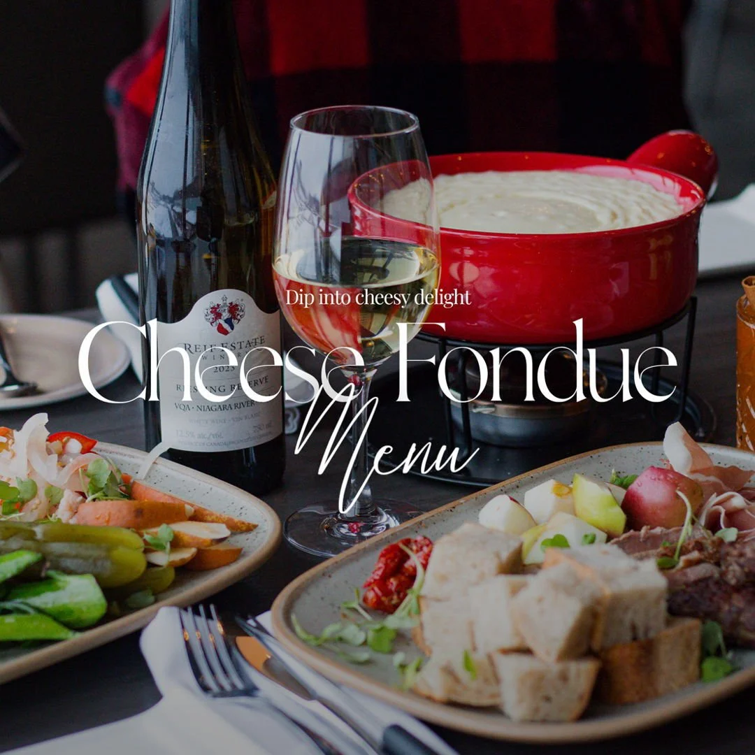Cheese lovers, this one's for you🧀 Fondue returns for one weekend only this January. Enjoy a classic blend of Swiss, Emmental, and Gruy&egrave;re with all the dipping essentials. Pair it with a glass, settle in, and let's chase away the winter blues