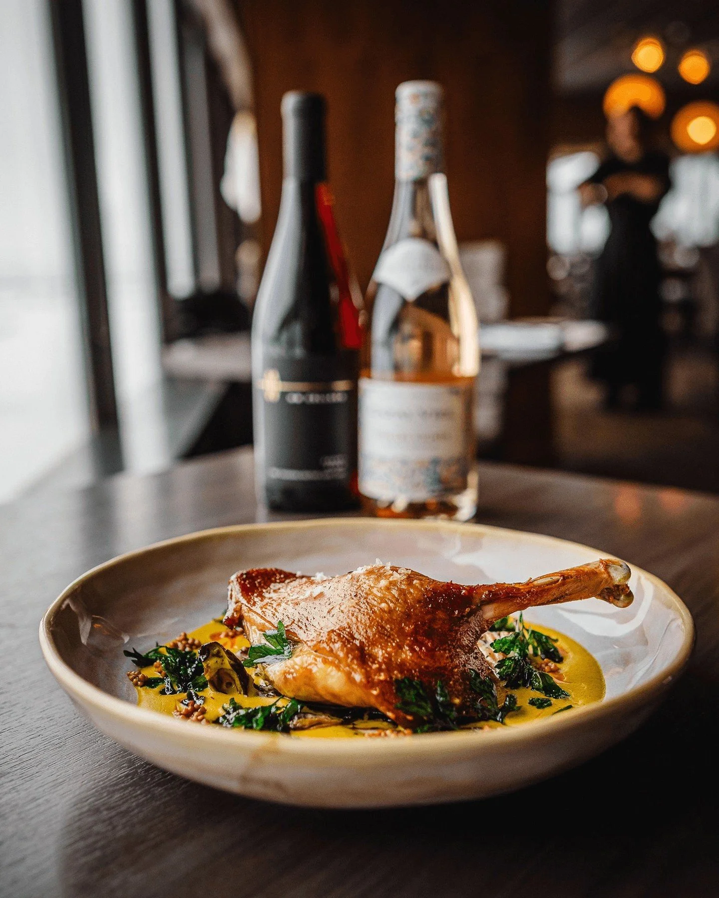 March tastes like this ✨Our new #Kingstonlicious prix fixe has arrived. Three courses for $60, thoughtfully plated and ready for the table.

Braised miso cabbage with black garlic and blackberry gel
Confit duck leg with smoked cashew &amp; squash cur