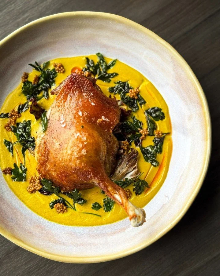⭐ A standout on our #Kingstonlicious menu
CONFIT DUCK LEG with smoked cashew &amp; squash curry, smashed Amarosa fingerlings, curry leaves &amp; dill oil

Three courses for $60, now through March 31