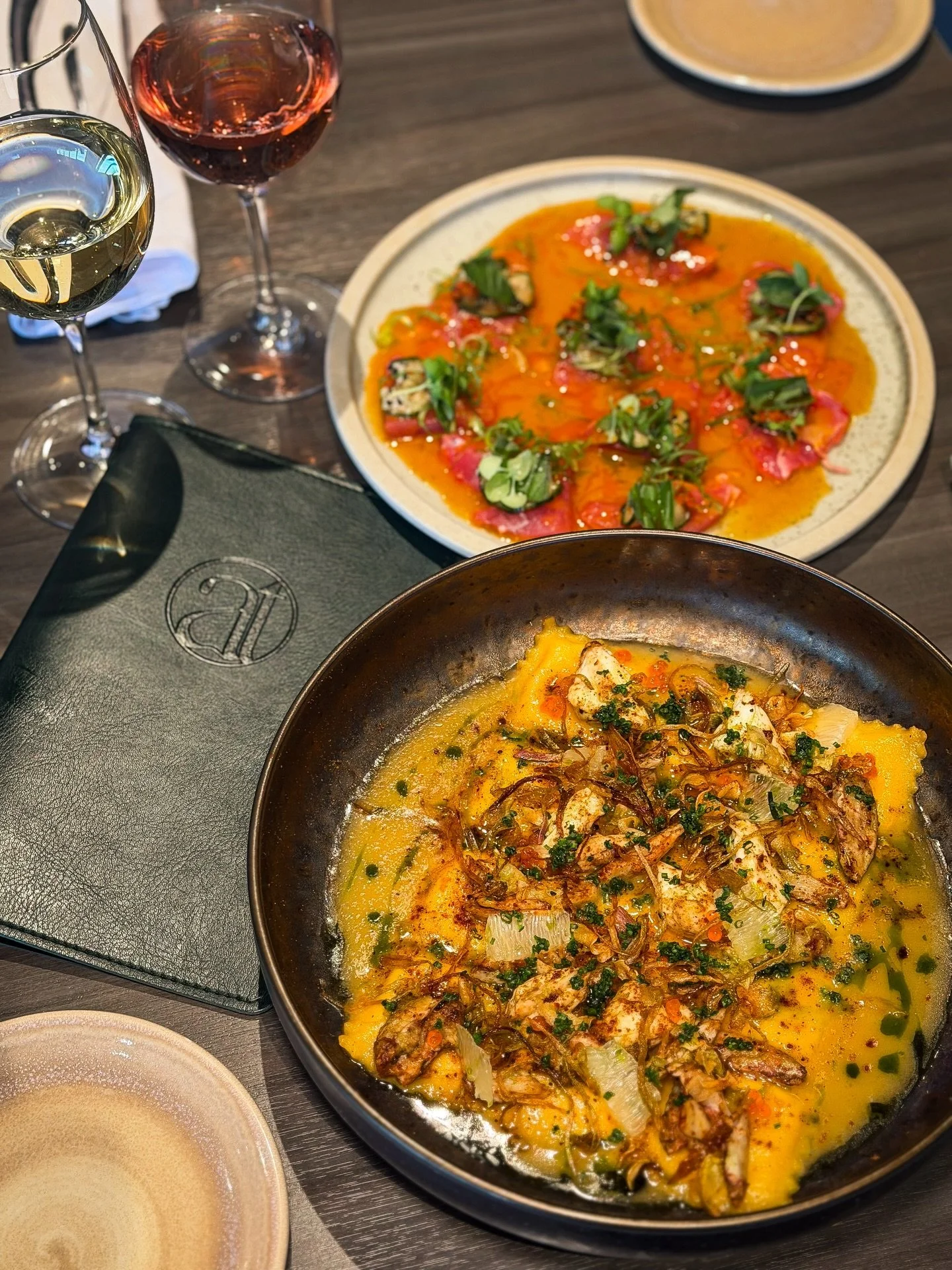 new dishes, fresh flavours, and a few very good reasons to make dinner plans🍴our new dinner menu launches this evening. 

seen here: Tuna Crudo + Crab Ravioli 

make a reservation and explore the menu at our [ link in bio ]