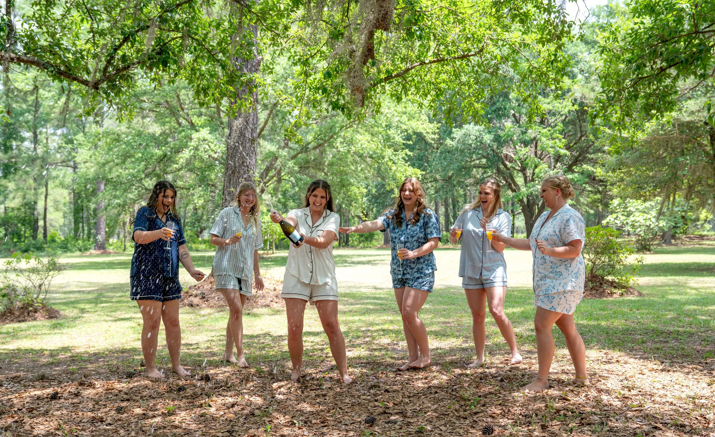 Bridal party before the wedding