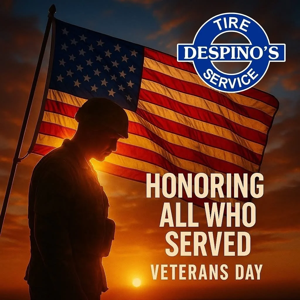 🇺🇸Today and every day, we pause to honor the brave men and women who have defended our freedom with courage and sacrifice. 🇺🇸

From all of us at Despino Tire Service, we thank you for your service, your strength, and your unwavering dedication to