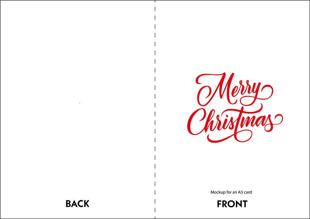 Merry Christmas Y'all Letterpress Christmas Cards Printed on White