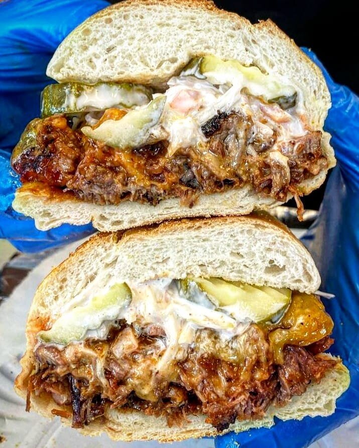 The Notorious P.I.G.
.
Homemade pulled pork, BBQ, cheddar cheese, slaw, + pickles
.
.
.
#pulledpork #cheddar #bbqporn #bbqpork #coleslaw #pickles #sub #subs #sandwiches #sandwich #njeats #eatnj #njfoodie #njfood #sandwichporn #sandwichesofig #sandwic
