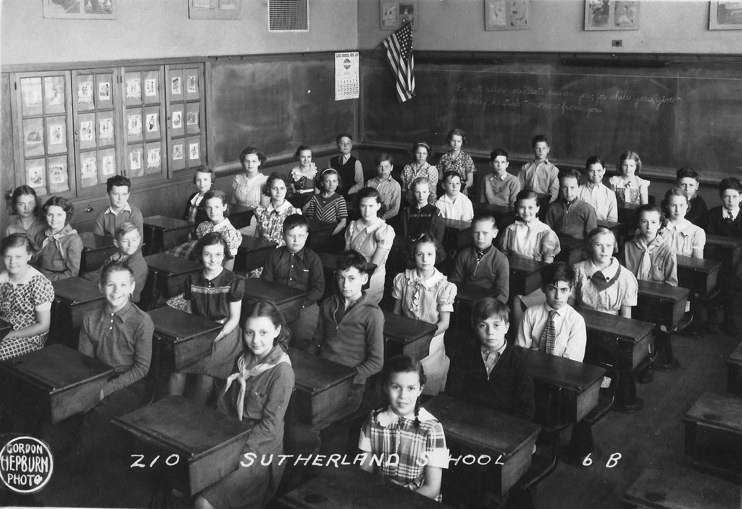 Room 210 in the 1930s