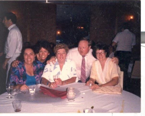 Teachers gather in 1987 (Traback, Finn, O'Kane, Franz, Whitler)