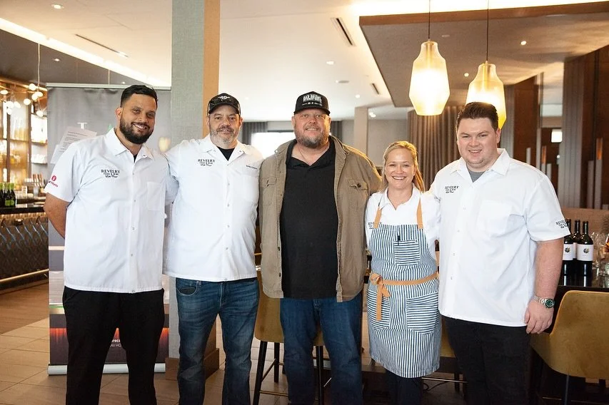 Three chefs, one winemaker&hellip; and one swipe away from culinary envy. 🍴✨

Chef Alejandro joined Top Chef finalist @lindsay_autry, Chopped Champion @chefpetermcquaid l, and @perchance_estates to host the Masters of Taste Luncheon at the @revelryf