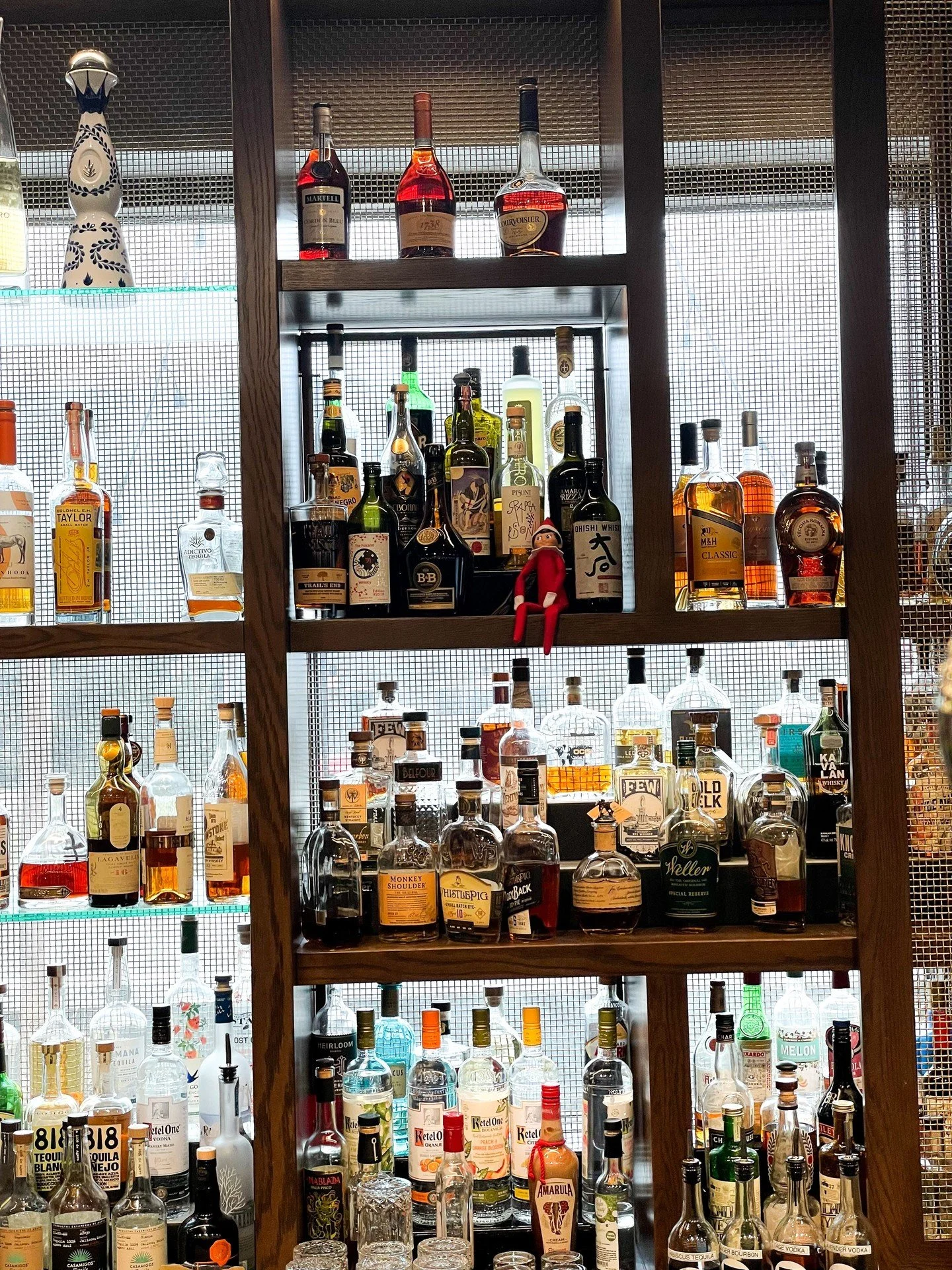 When your Elf on the Shelf discovers the good stuff. 🍸

See if you can spot him before he pours himself a cocktail.