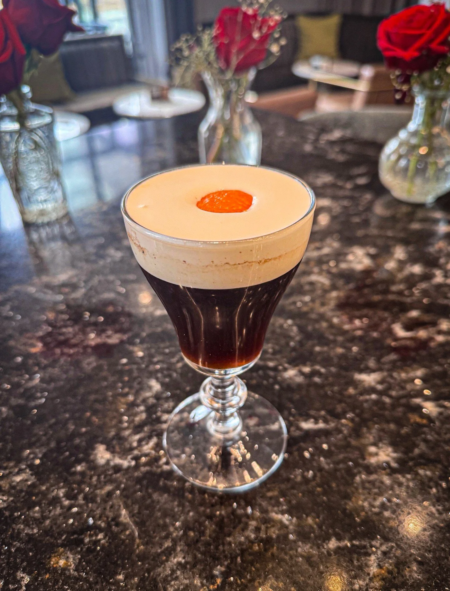 Coffee, upgraded. ☕️

March&rsquo;s Cocktail of the Month brings Irish whiskey, bold brew, cream, and citrus oil together in one perfectly balanced sip.
