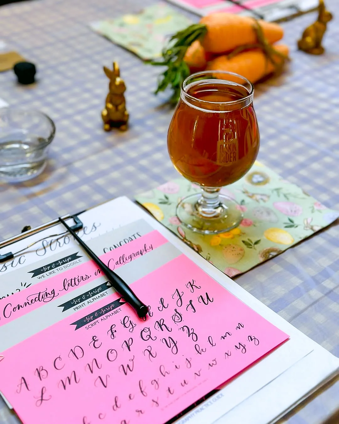 Your next girls&rsquo; night = secured. ✨
Sip, snack, and learn modern calligraphy with Sip &amp; Script at Oaken on April 23.

Beginner-friendly, all materials included (yes, you keep them), and plenty of time to enjoy a drink while you learn. Reser