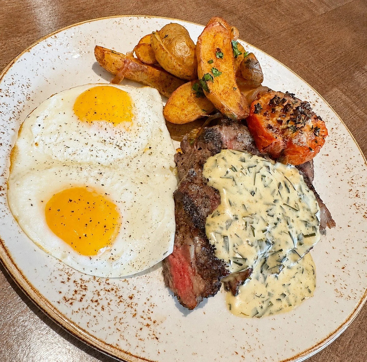 A steak, a cocktail, and a day off. Dad's earned it. 🥩

Celebrate Father's Day with our $25 Steak &amp; Eggs special and $5 drinks.