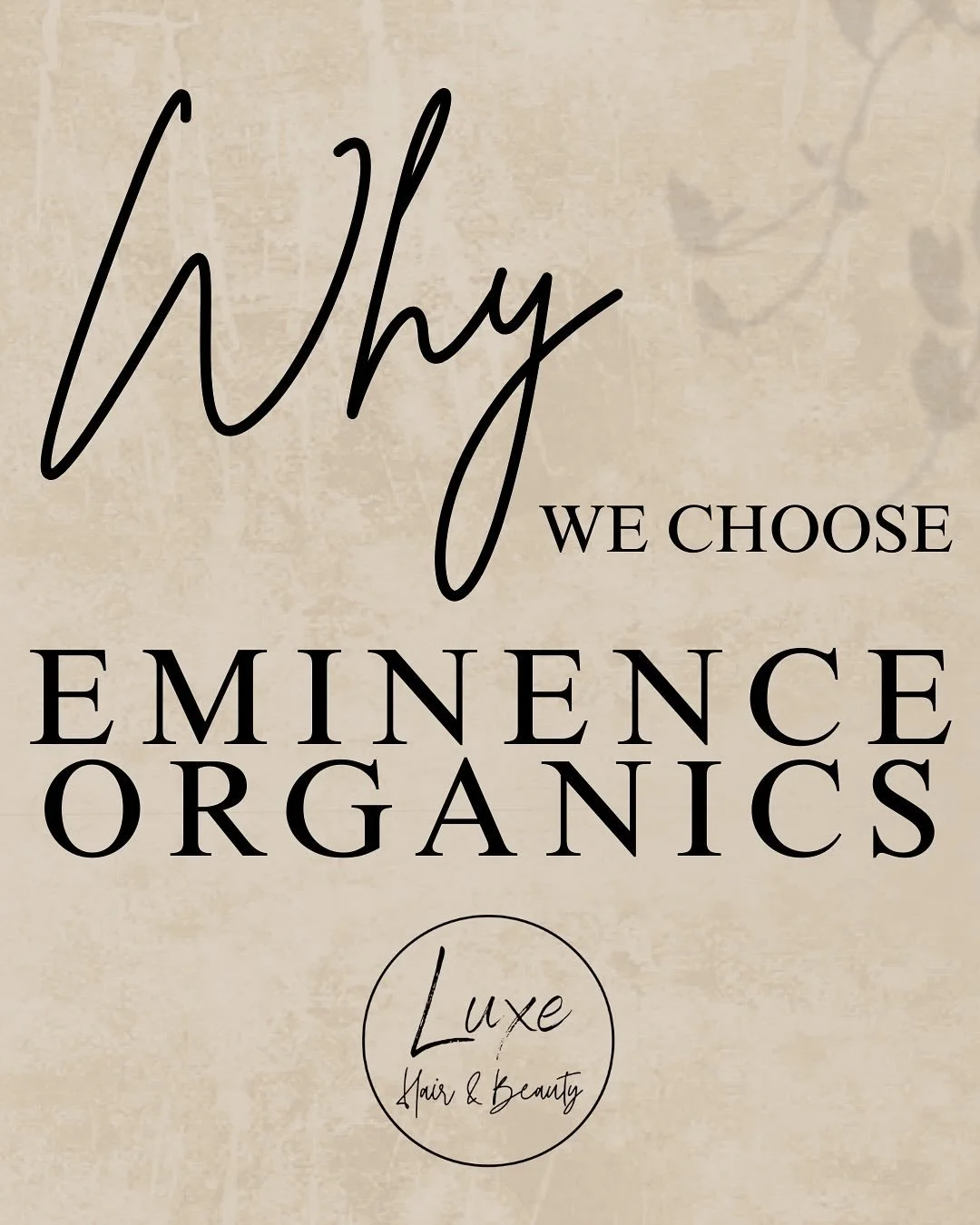 Since becoming an @eminenceorganics partner, the number one question we hear is - why? Why Eminence? 

There are 1000 reasons why we choose to carry Eminence Organics in our facials and at home skincare retail - we did our research to ensure our Luxe
