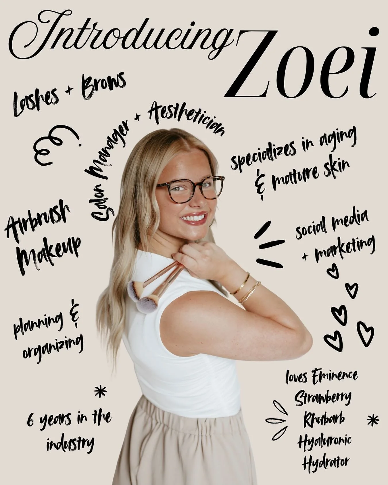 Happy Friday! Next up, our Salon Manager + Aesthetician - Zoei! 

#winona #skin #beauty #luxe #luxehair