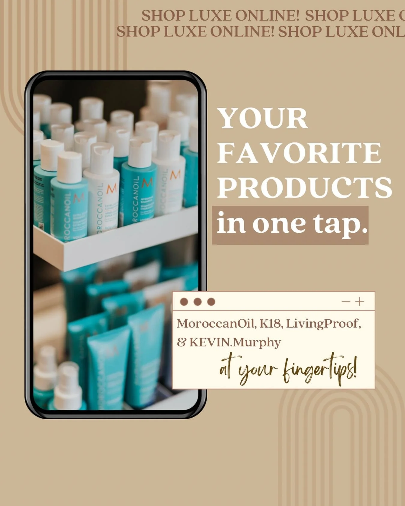 Just when you thought the online shopping couldn&rsquo;t get any better after yesterday&rsquo;s Eminence store launched&hellip; you can now shop ALL Luxe hair products online! Using the link in our bio - shop directly from the source &amp; ship direc