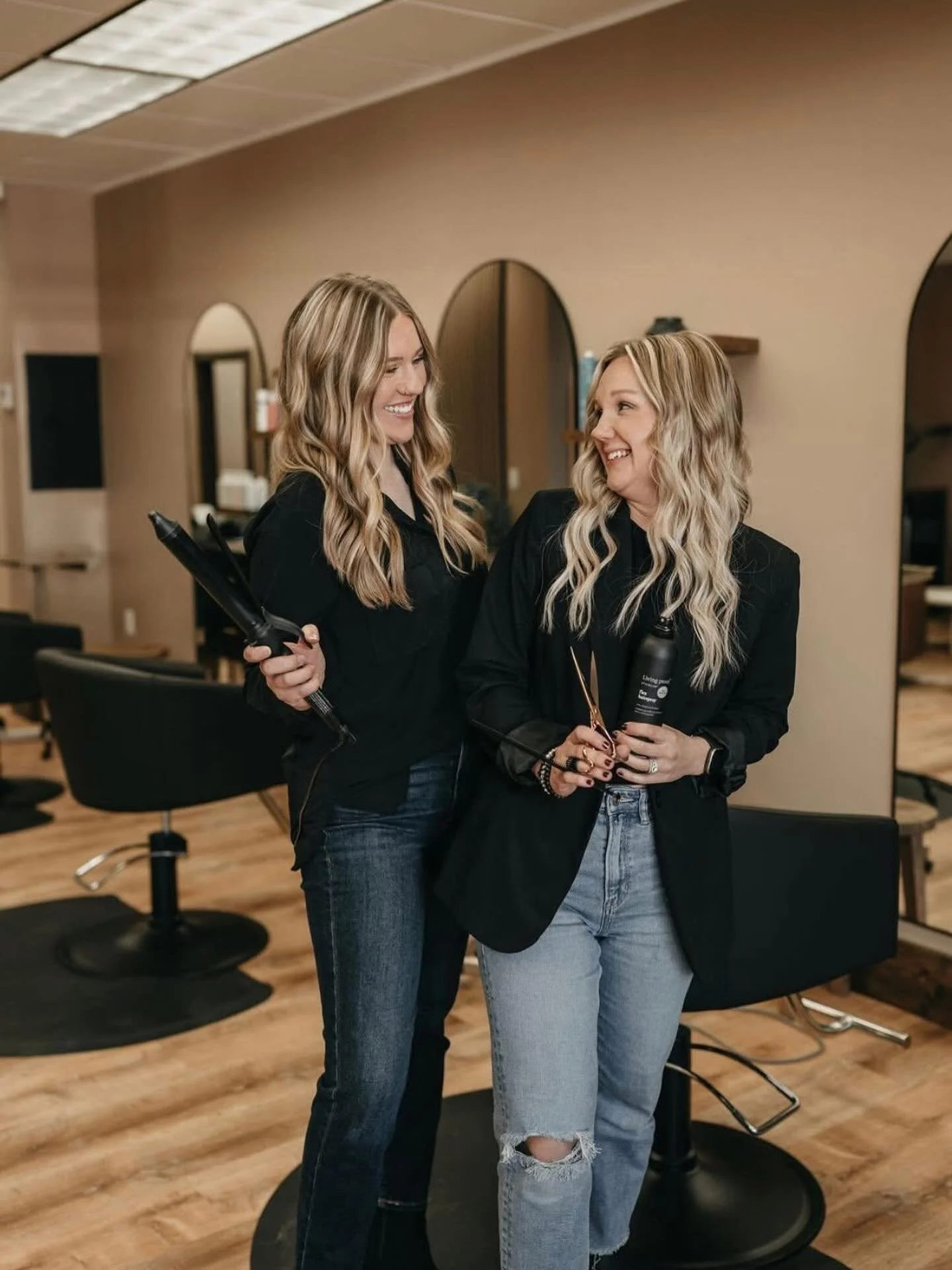 Our girls are moving home! 🥹

After 5 amazing years in Winona, Kayla and Naomi will be moving back to their Rushford roots as independent stylists at Branded Mane &amp; Co in Rushford, MN. Their last day at Luxe will be next Friday, April 3rd. 

Whi