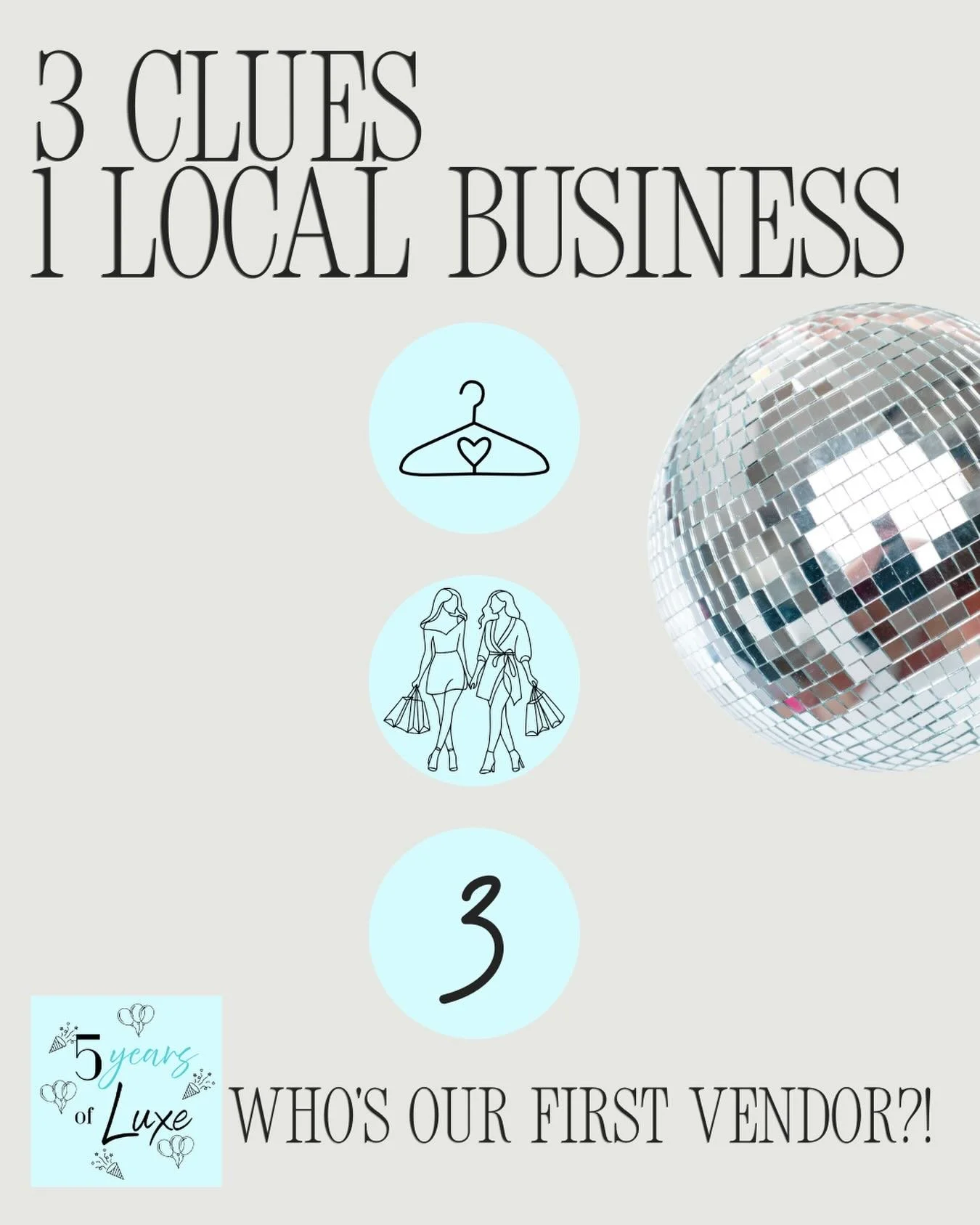 Can you guess who our first 5 Years of Luxe vendor will be?! Share your guesses in the comments ⬇️🤍

Hint -> check our tagged ☺️😉