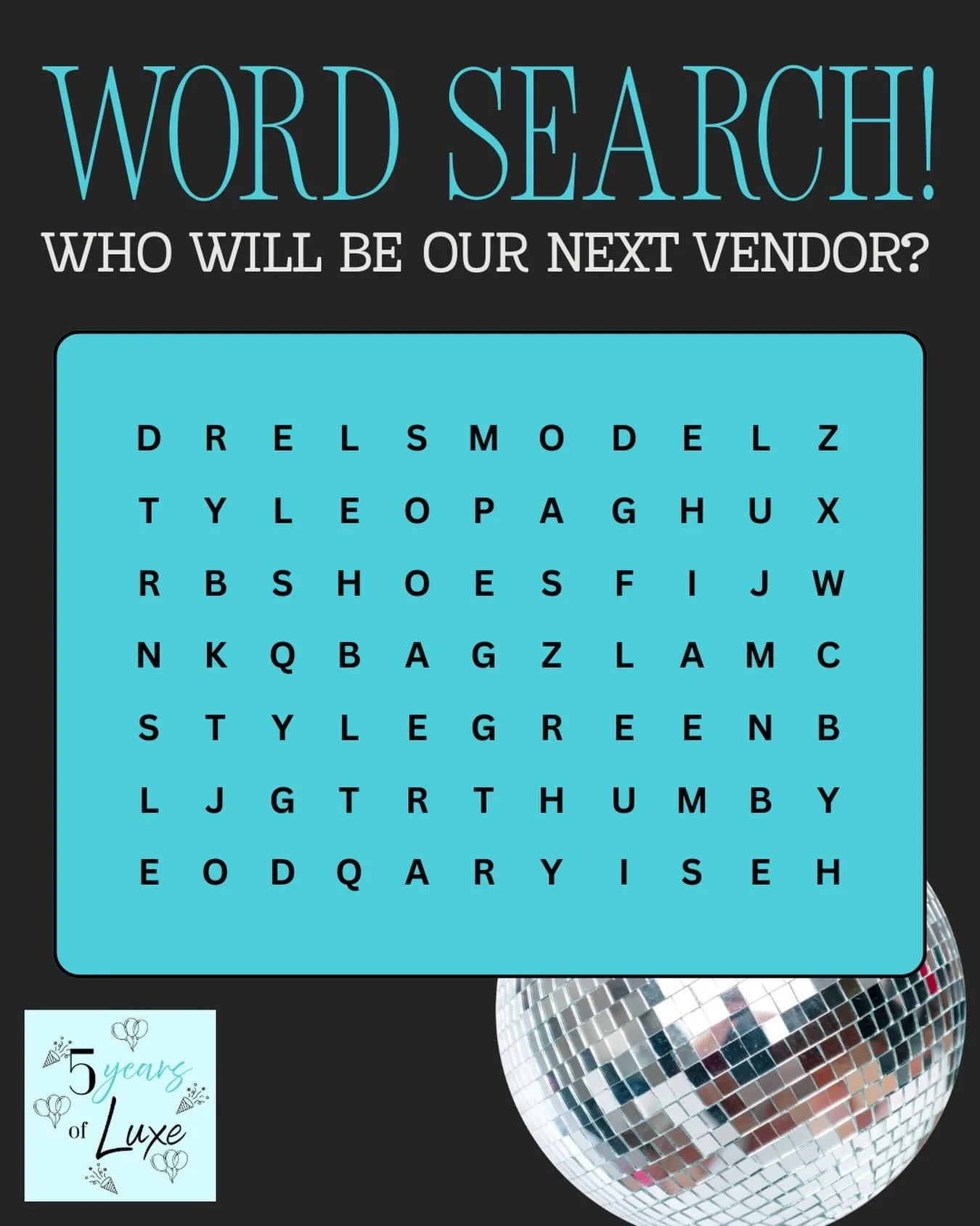 Can you guess who our second vendor is for our 5 years of Luxe party?! Drop your answer below! 🌷🌻🍃🌱
Friday-April 24, 4-7pm🎉

#luxehairwinona #winonanhair #winonamn