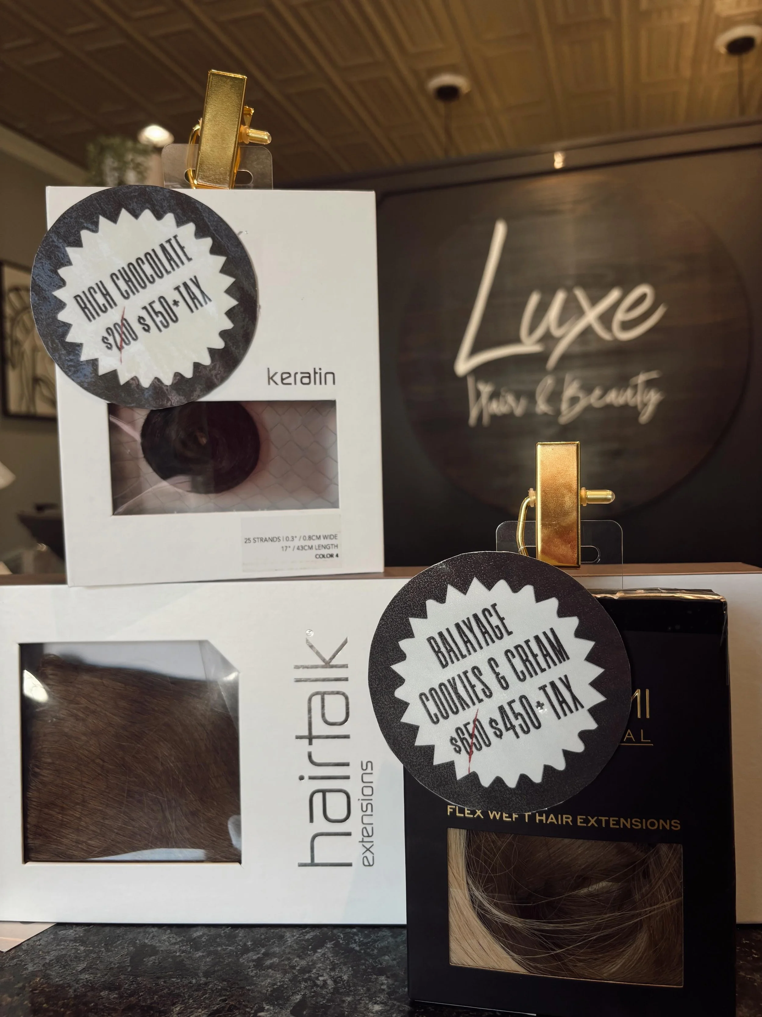 Extension SALE on select shades!

We&rsquo;re clearing out select extension colors, which means you get premium hair at deeply discounted prices. Perfect for adding length, volume, or a pop of color at a fraction of the cost.

✨ Limited shades availa