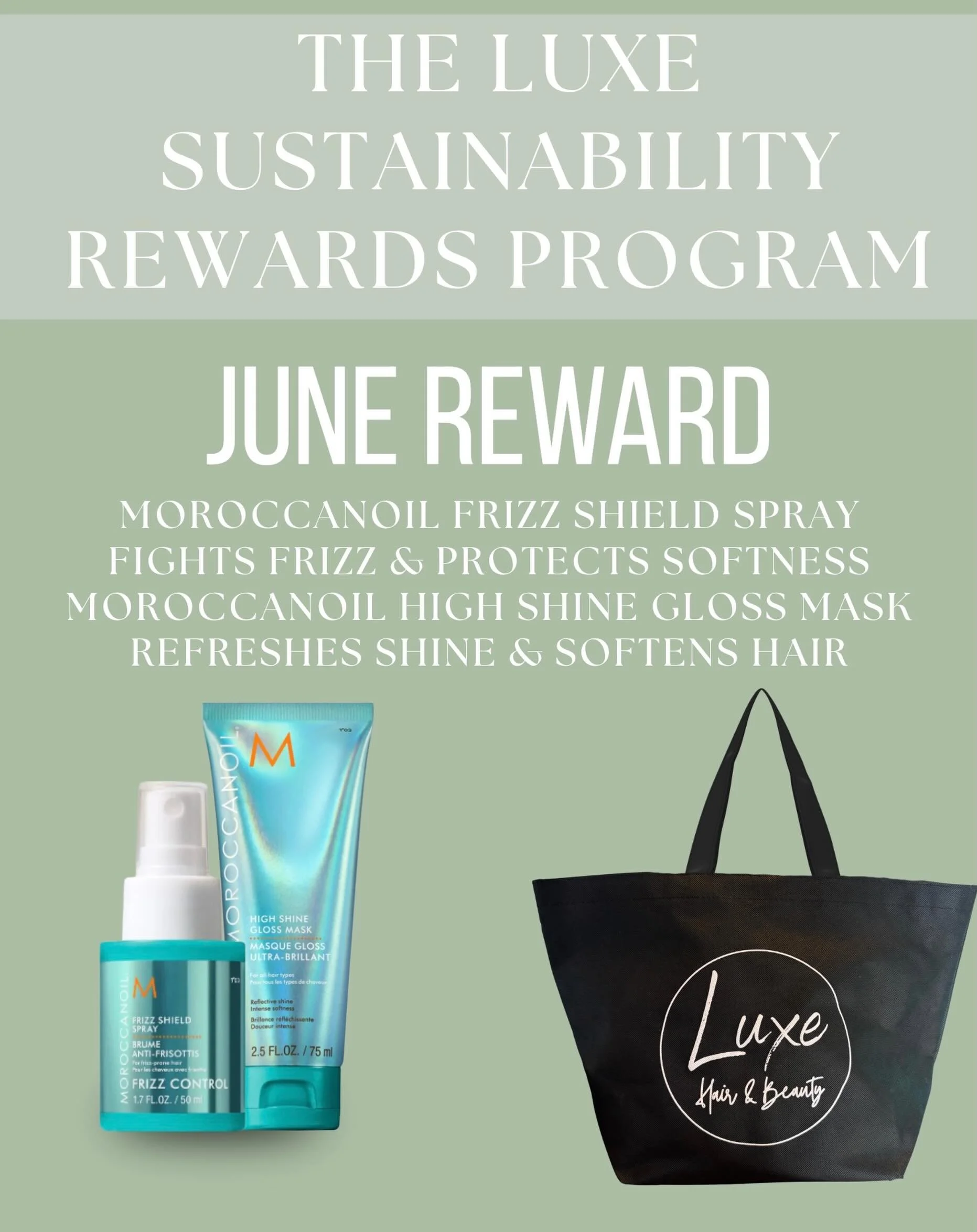 Happy JUNE! ☀️ 

Bag freebies are in &amp; ready to go home with you!

Don&rsquo;t have a bag yet? Ask our desk coordinators at your next appointment to join our Sustainability Rewards program &amp; start earning freebies! 🤍