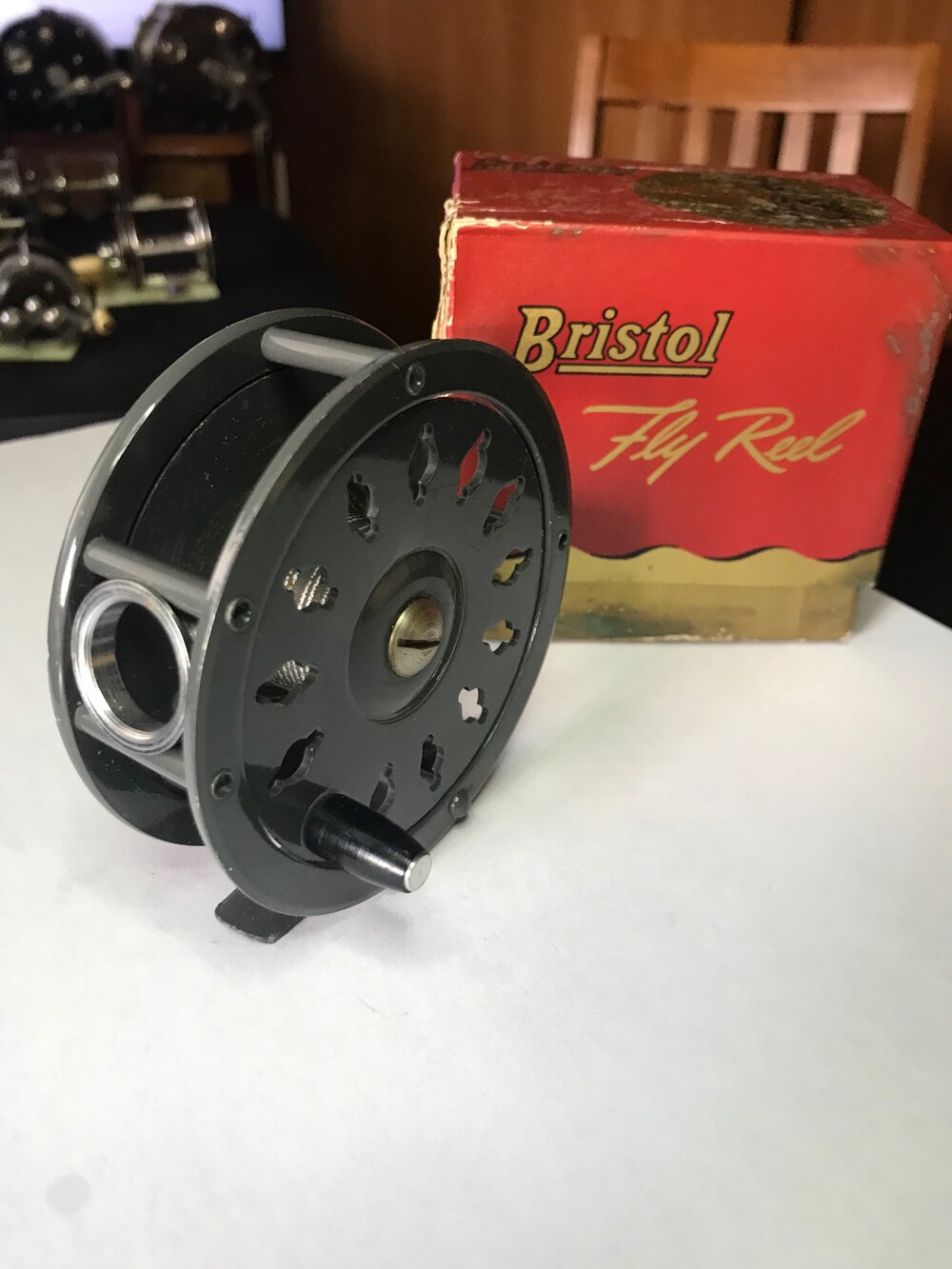 Bristol No. 65 Fly Reel New in Original Box — VINTAGE FISHING REELS