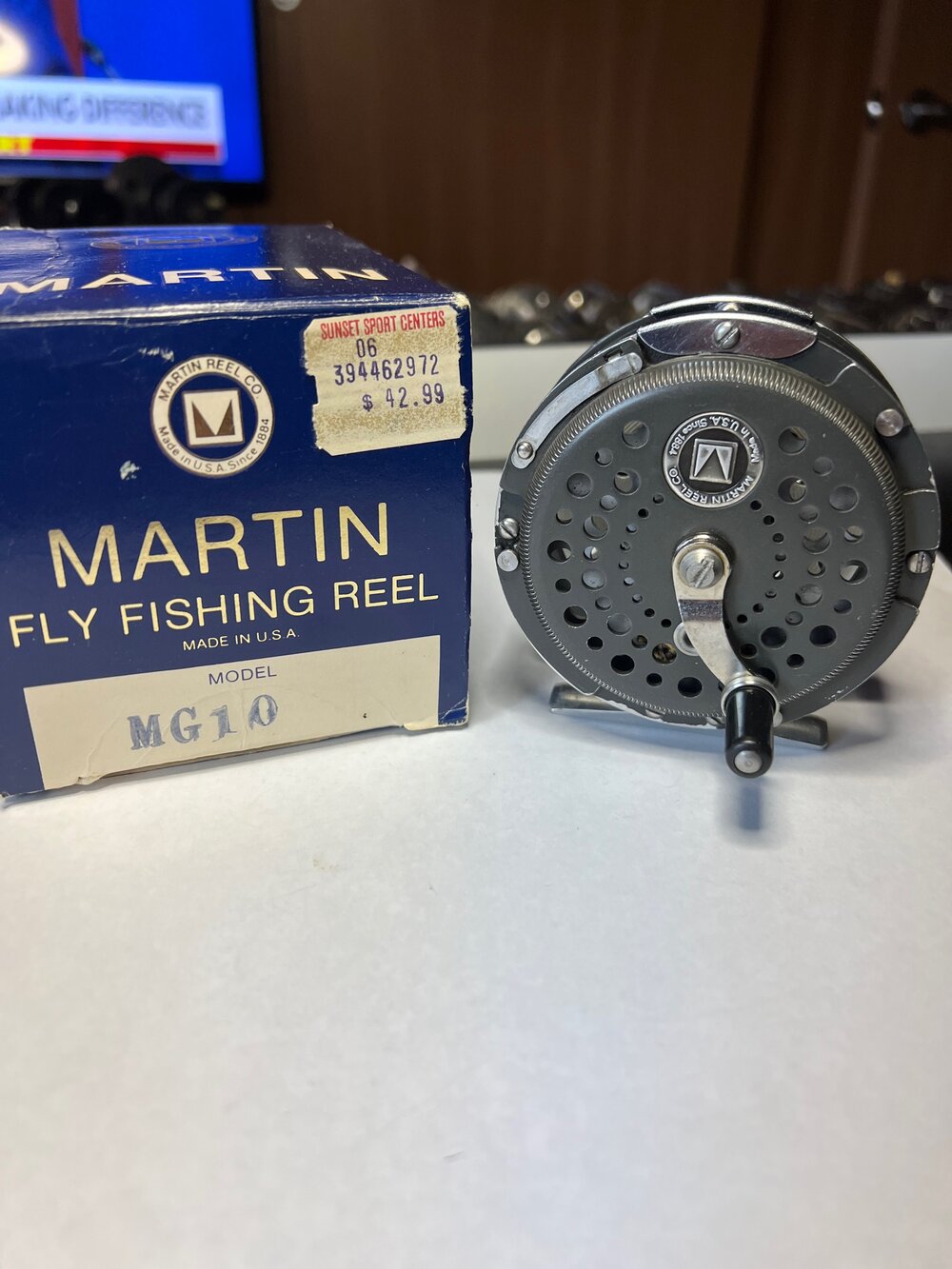 Martin No MG 10 Fly fishing Reel with Original Box Mohawk New York —  VINTAGE FISHING REELS