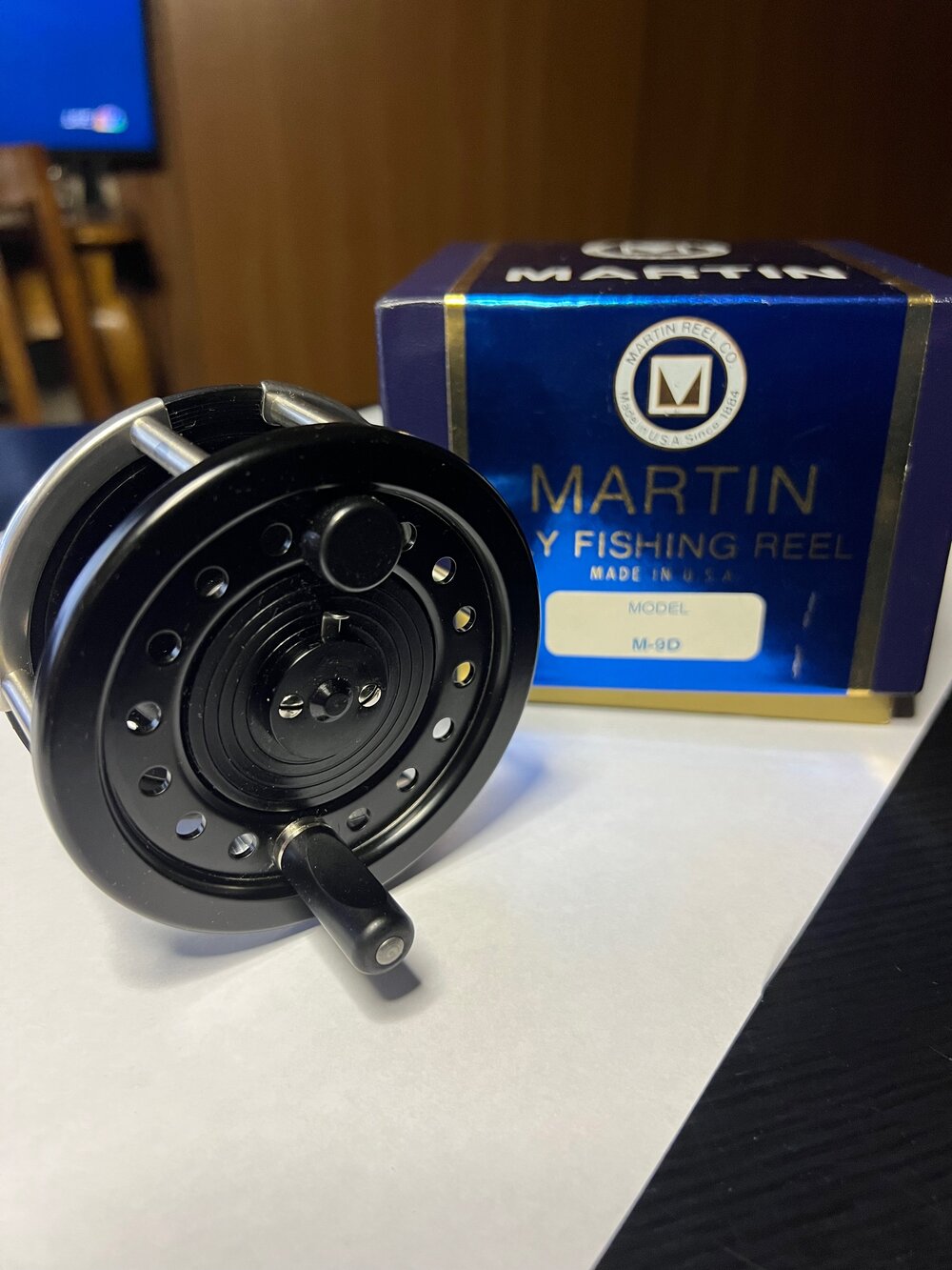 Martin Model M-9D MINT Fly Fishing Reel with Original Box & Manual