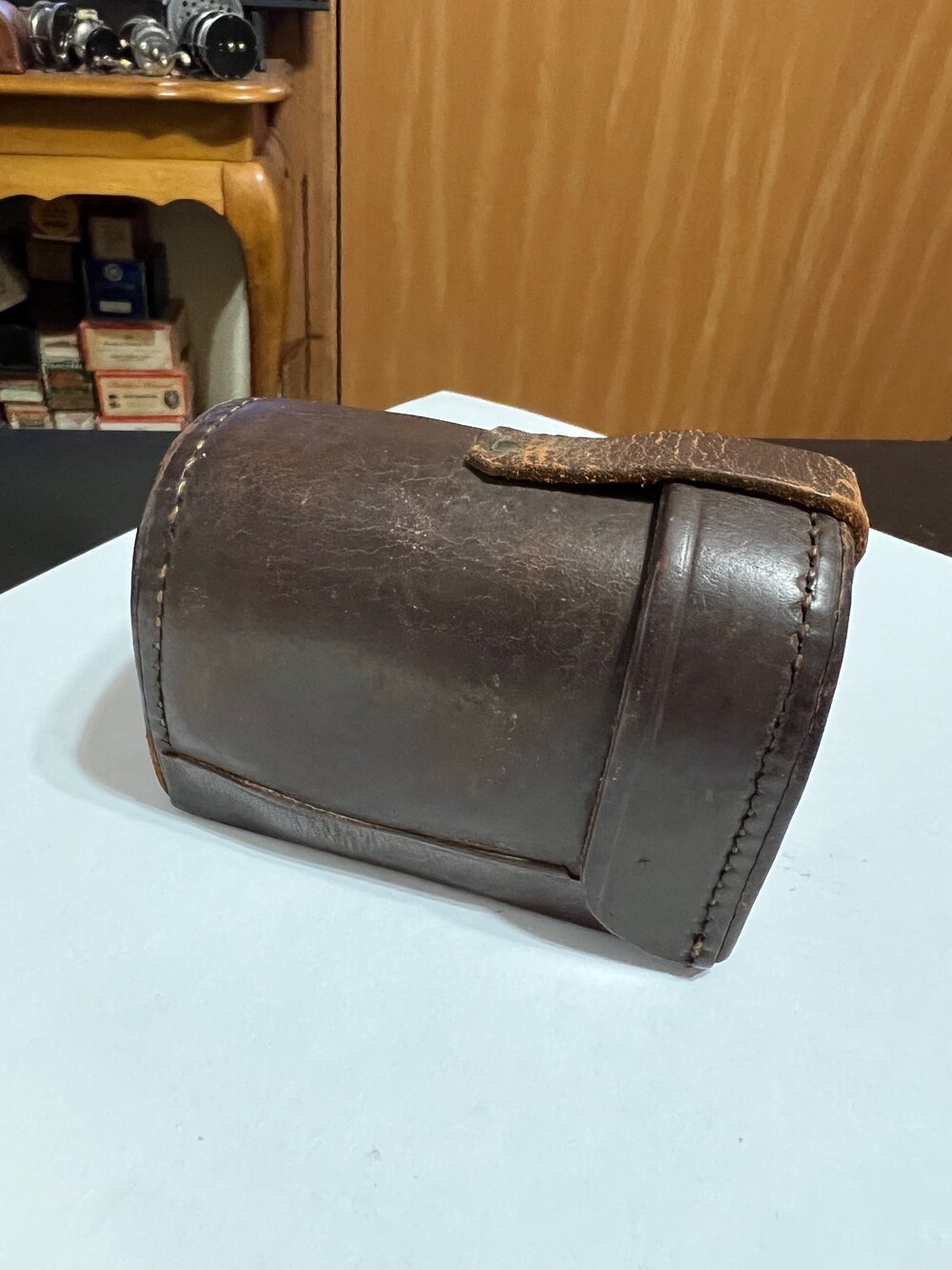 Hardy Block Leather Reel Case