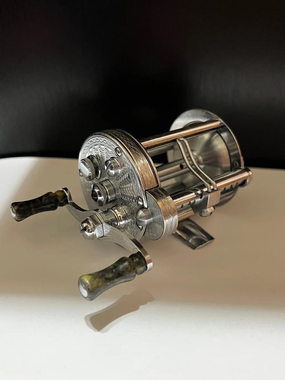 Pflueger SUMMIT Trademark Only 4th/5th Version in Polished Diamolite  Circa-1931-32 — VINTAGE FISHING REELS