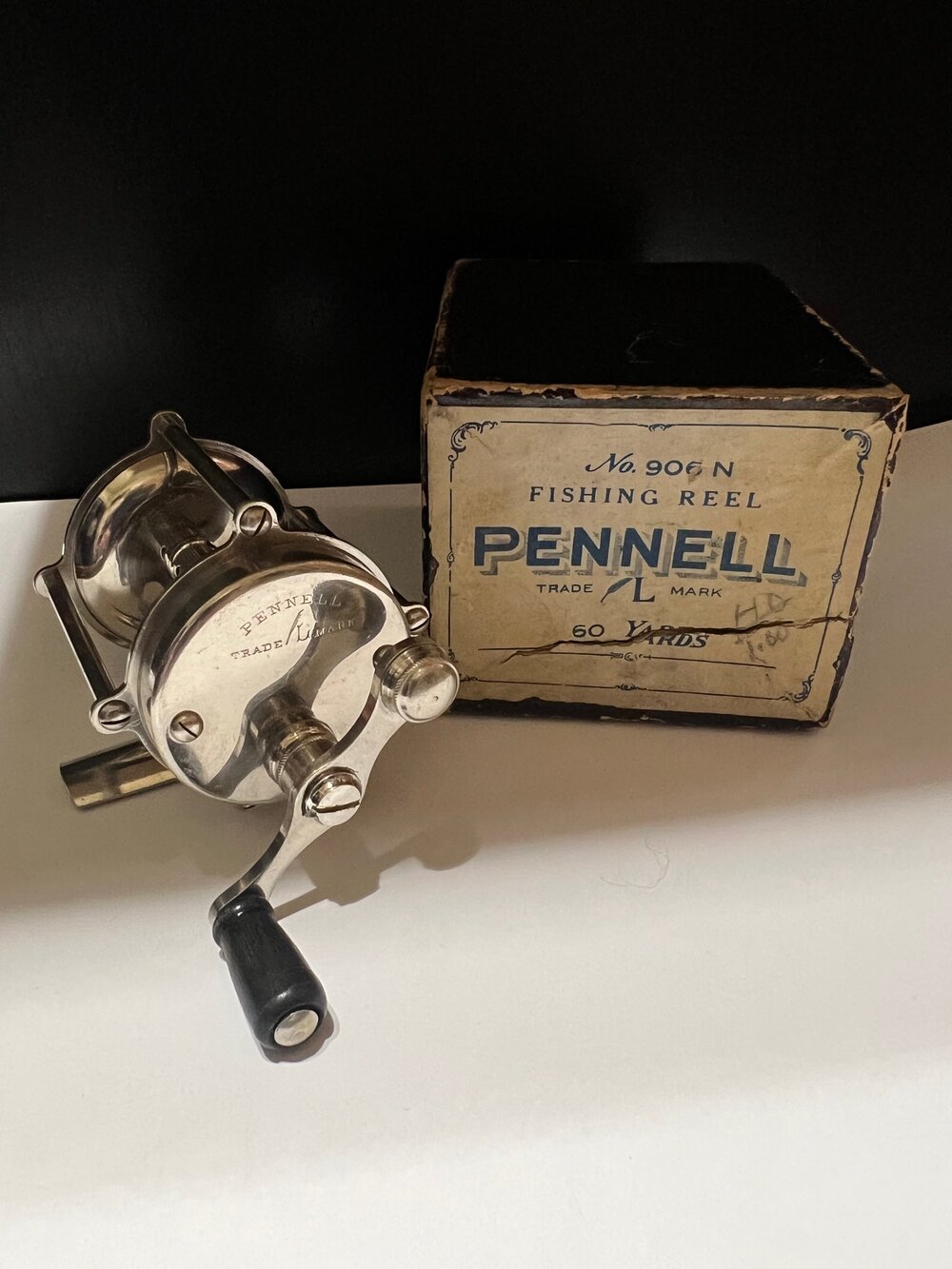 Montague City Pennell Trademark Raised Pillar No #906N 60 Yard with  Original Chimney box Circa-1904 — VINTAGE FISHING REELS